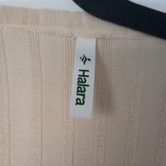 Long Beige Ribbed Cardigan - Picture 2 of 6